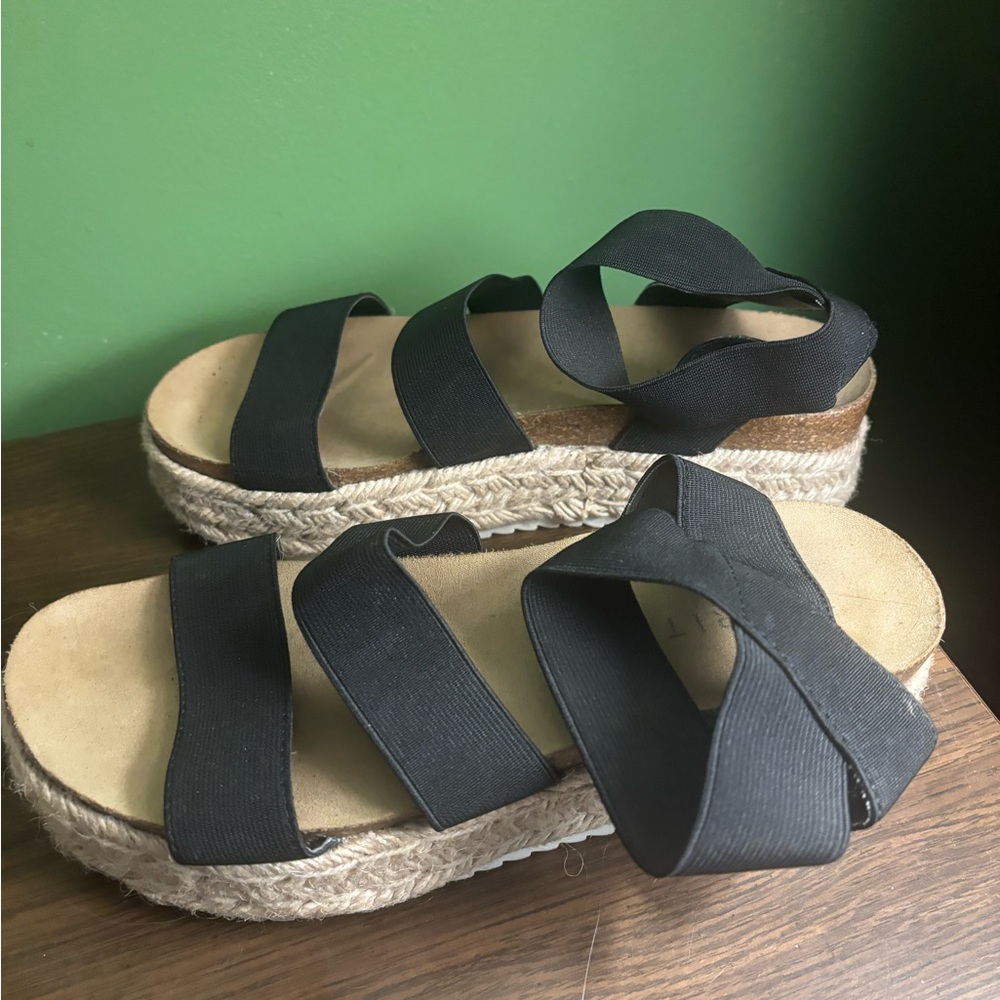 Esprit Black Espadrille Sandals